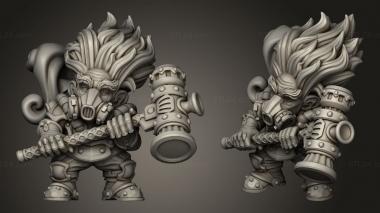 Military figurines Cayden Myr Thermo Warrior 3d model