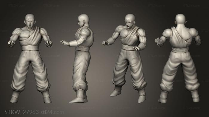 Military figurines (TENSHINHAN Tenshin Piernas, STKW_27963) 3D models for cnc