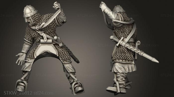 Military figurines (Spanish Battlefield Rescue Knight, STKW_28012) 3D models for cnc