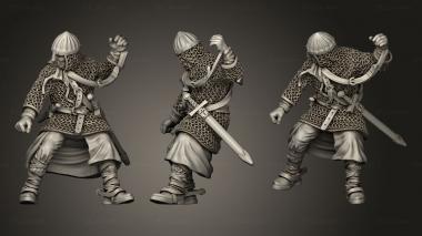 Military figurines Spanish Battlefield Rescue Knight Dismounted 3d model