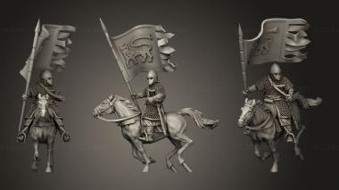 Military figurines Spanish Bearer 3d model