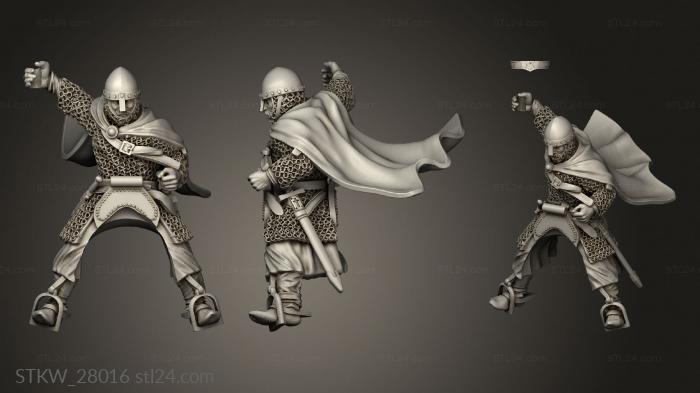 Military figurines (Spanish Bearer, STKW_28016) 3D models for cnc