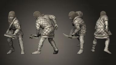 Military figurines Spanish Crossbowman 3d model