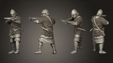Military figurines Spanish Crossbowman 3d model