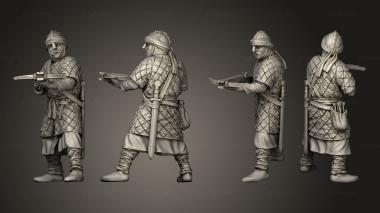 Military figurines Spanish Crossbowman 3d model