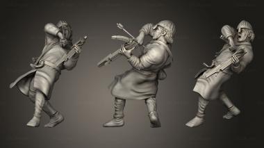 Military figurines Spanish Crossbowman Casualty 3d model