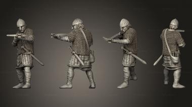 Military figurines Spanish Crossbowman 3d model