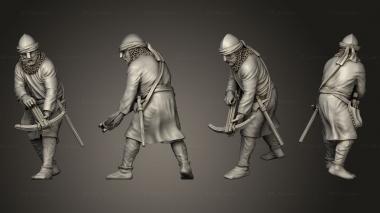 Military figurines Spanish Crossbowman 3d model