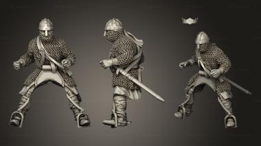 Military figurines Spanish Knights Lances 3d model
