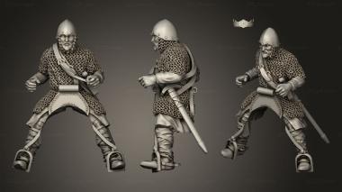 Military figurines Spanish Knights Lances 3d model