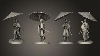 Military figurines Arquebusier Armed Shade Complete 3d model