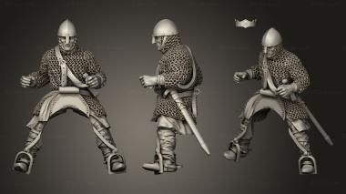 Military figurines Spanish Knights Lances 3d model