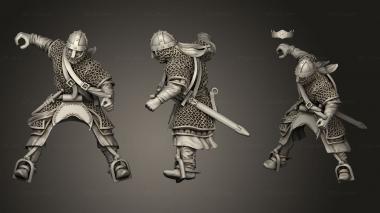 Military figurines Spanish Knights Thrusting Cab Thrust 3d model
