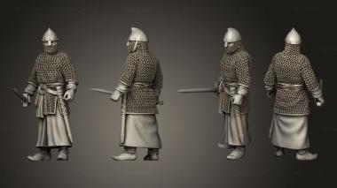 Military figurines Spanish Speen Infantry Champion Pointed Helm 3d model