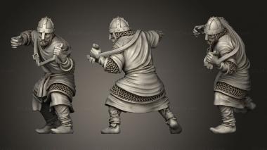 Military figurines Spanish Speen Spear Bannervar Banner Variant 3d model
