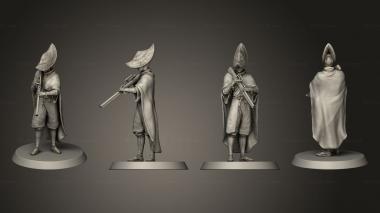Military figurines Arquebusier Check Complete 3d model