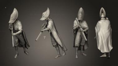 Military figurines Arquebusier Check Full Bef 3d model