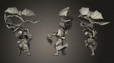 Military figurines chamn pie cuerpo 3d model
