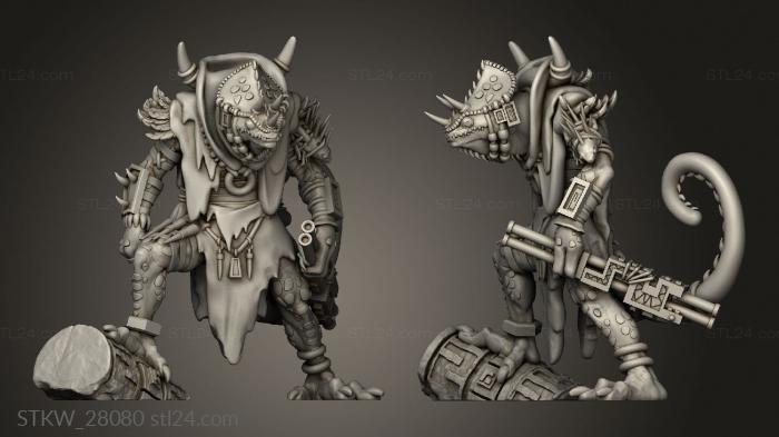 Military figurines (Chameleon Chief, STKW_28080) 3D models for cnc