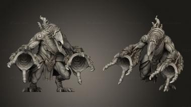 Military figurines Change Daemons Flamers Bronze 3d model
