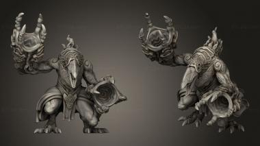 Military figurines Change Daemons Flamers Bronze 3d model
