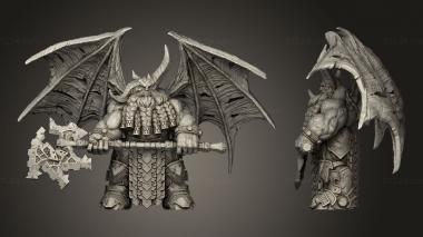 Military figurines Chaos Dwarf 3d model