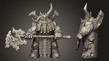 Military figurines Chaos Dwarf 3d model