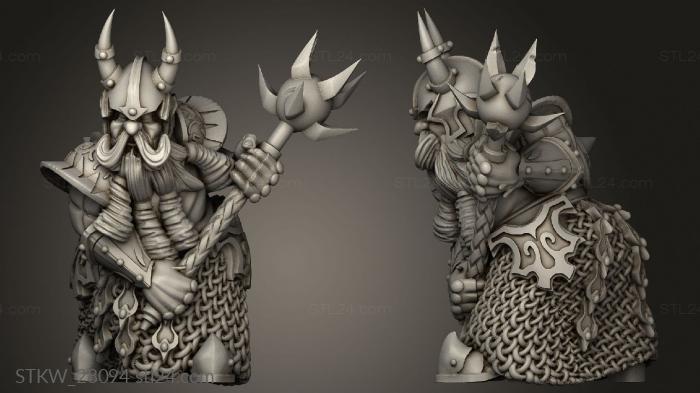 Military figurines (Chaos Dwarf, STKW_28094) 3D models for cnc