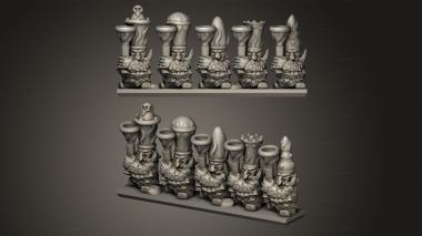 Military figurines Magma Dwarf Blunderbusses Backstripe 3d model