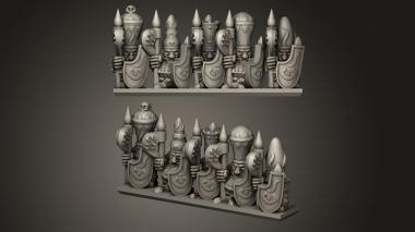 Military figurines Magma Dwarf Warriors Stripe 3d model