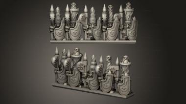 Military figurines Magma Dwarf Warriors Stripe 3d model