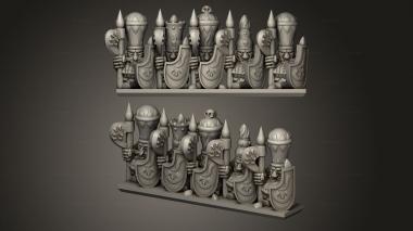 Military figurines Magma Dwarf Warriors Stripe 3d model