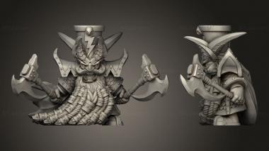 Military figurines Snow White Dwarf Champion 3d model