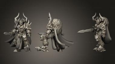 Military figurines Chaos Leader 3d model