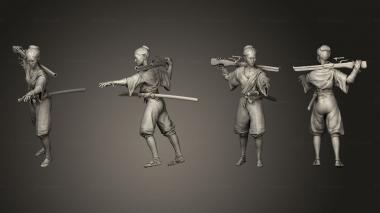 Military figurines Arquebusier Point Base Bef 3d model