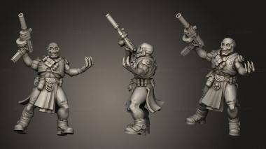Military figurines Red Pilgrim sicario 3d model