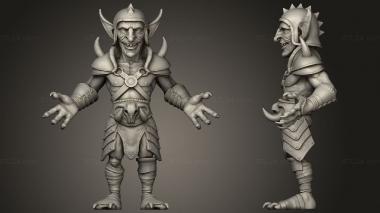 Military figurines Chaos Goblin 3d model