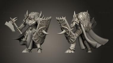 Military figurines Chaos Warrior axe 3d model