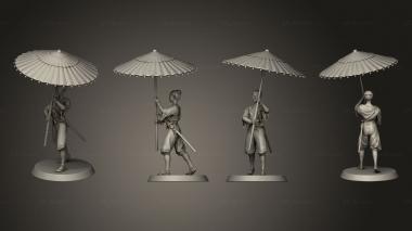 Military figurines Arquebusier Shade Complete 3d model
