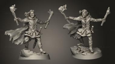 Military figurines Aranglor with torches 3d model