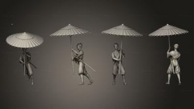 Military figurines Arquebusier Shade Full Bef 3d model