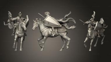 Military figurines dark myrmidon mounted 3d model