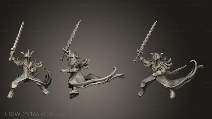 Military figurines (Forces Torr Mir Dark King Flight Mounted, STKW_28166) 3D models for cnc