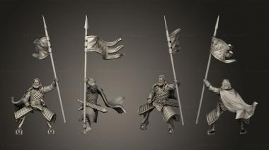 Military figurines Gumann mounted 3d model