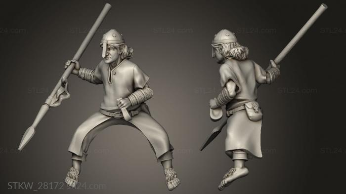 Military figurines (Halfling Militia Rider, STKW_28172) 3D models for cnc