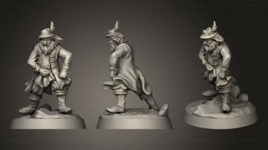 Military figurines Thom the Bard 3d model