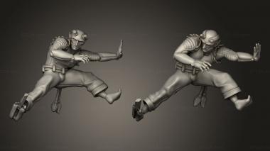 Military figurines Character besouro verde 3d model