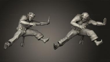 Military figurines Character besouro verde 3d model