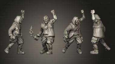 Military figurines benny 3d model