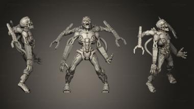 Military figurines cybermorph 3d model